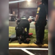 Former Miami Gardens Officer Jordy Yanes Martel, left, shown conducting a violent and unlawful arrest on Safiya Satchell on January 14, 2020. Martel now faces battery charges.